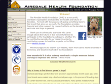 Tablet Screenshot of airedalehealthfoundation.org